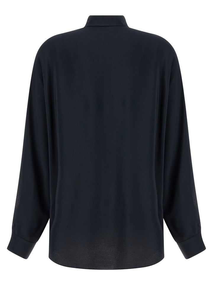 Fabiana Filippi Collar Detail Shirt Shirt and Blouse - Blue | f2b78ddd014b7b022f3f43ce755ea505440987ac