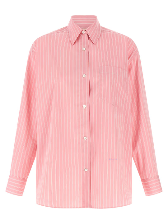 Striped Shirt Shirt And Blouse Pink