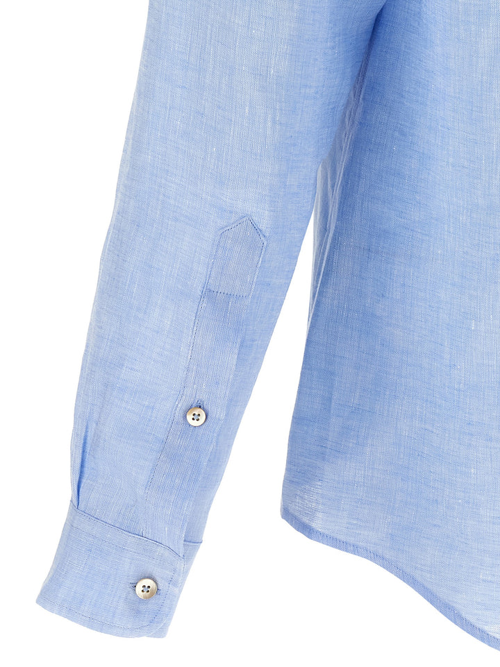 Riviera Project Linen Shirt Shirt and Blouse - Light Blue | d6a2210319d5f8617fadf264bac04cb30f53a731