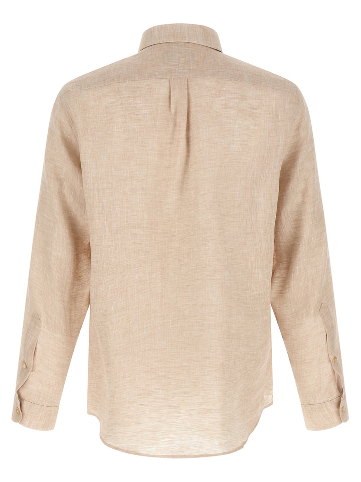 Riviera Project Linen Shirt Shirt and Blouse - Beige | f548d6154d23325e3dfa1f1d25fd5e4424dc3d40