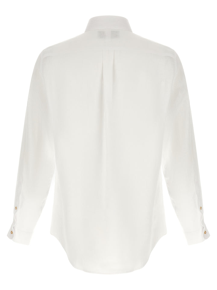 Riviera Project Linen Shirt Shirt and Blouse - White | be6304b41ab171bd012b24e44e46c8a98d6a26dd