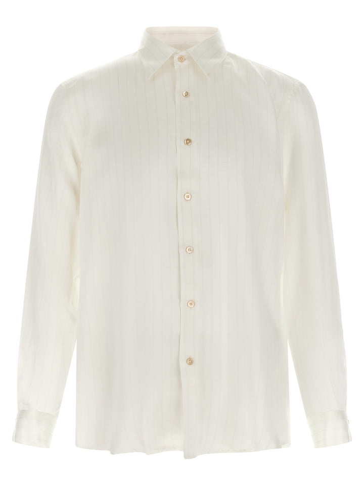 Riviera Project Striped Shirt Shirt and Blouse - Beige | 6621234882769d0903312e29a269083e9b6860a5