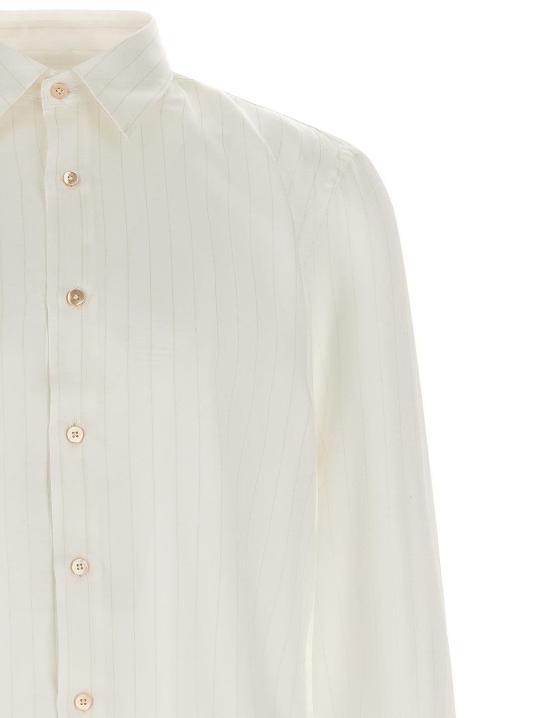 Riviera Project Striped Shirt Shirt and Blouse - Beige | 56a9da570864bc4bf974cffb861f8d53515a1a7e