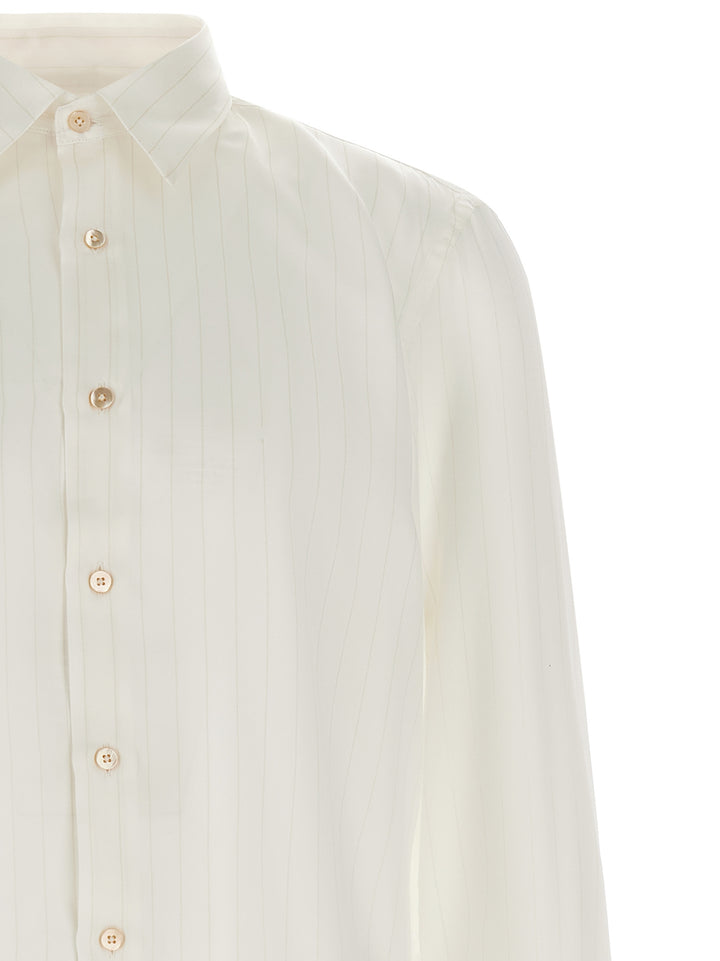 Riviera Project Striped Shirt Shirt and Blouse - Beige | 56a9da570864bc4bf974cffb861f8d53515a1a7e
