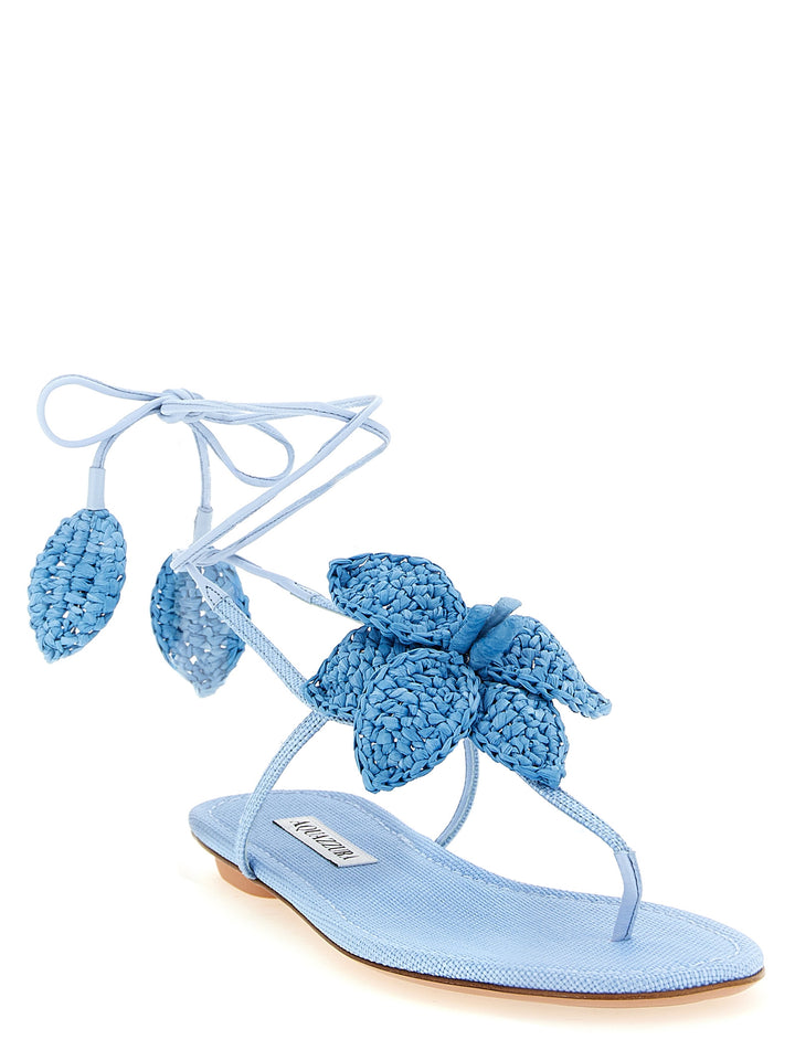 Aquazzura Calypso Sandals - Light Blue | 06c3731fdfdabcce0f0df11293656b447bd041fb
