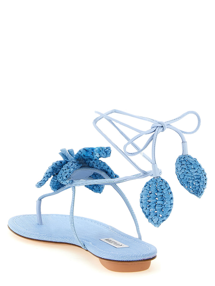 Aquazzura Calypso Sandals - Light Blue | d295ddf1964af7dfc45975fd5e4abe9d6bd83d9e