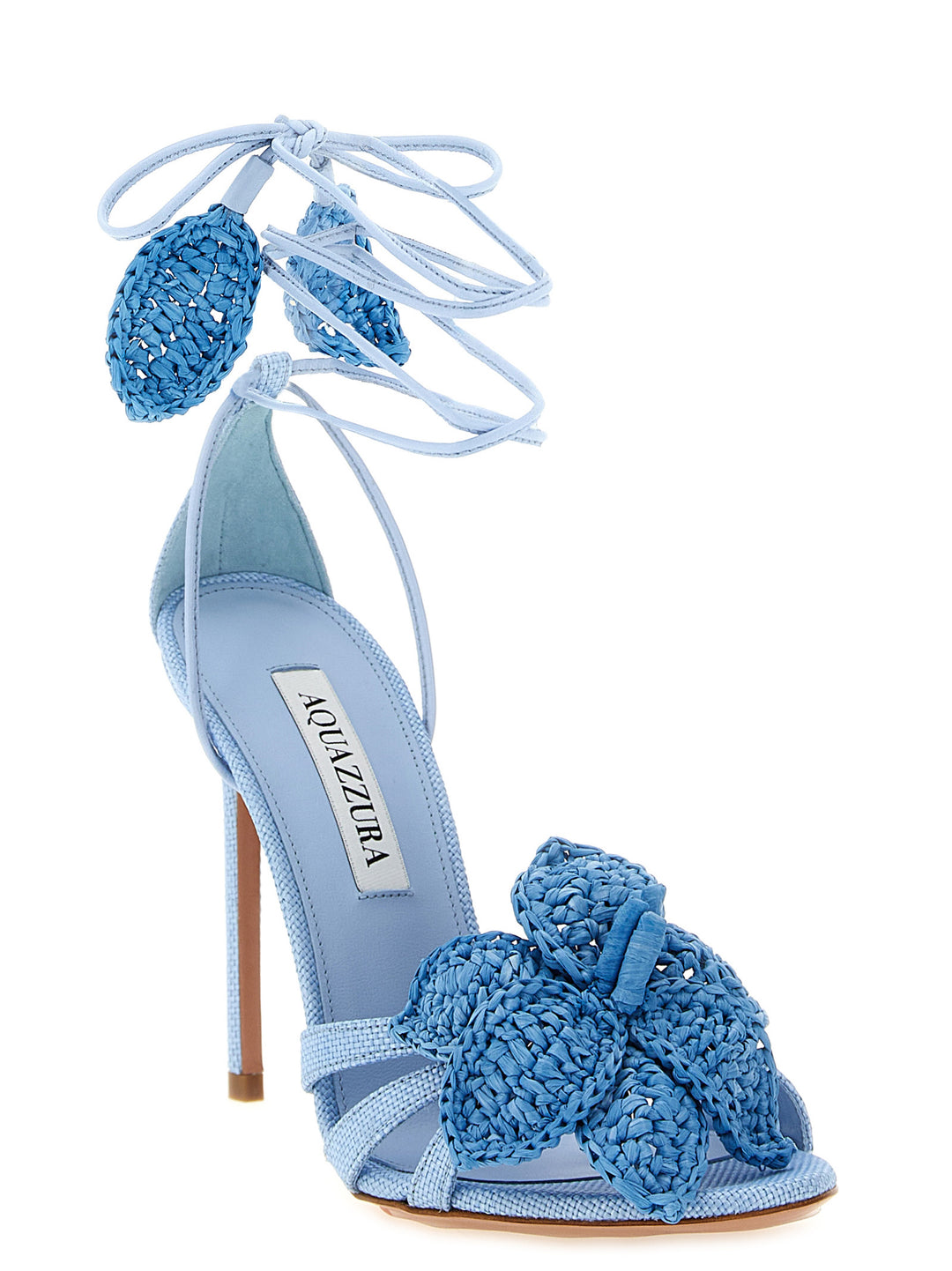 Aquazzura Calypso Sandals - Light Blue | 8edff468d9905b03140fe11100d1b9aff6da5774