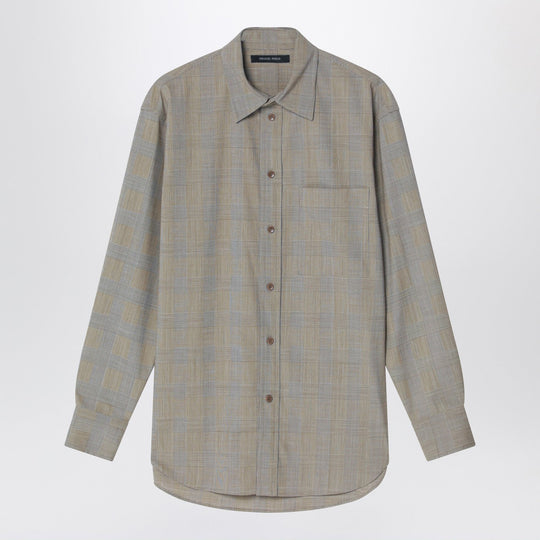 Brown/Beige Shirt In Prince Of Wales Check