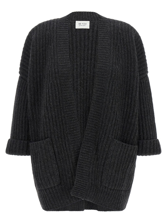 Ribbed Cardigan Sweaters And Cardigans Gray