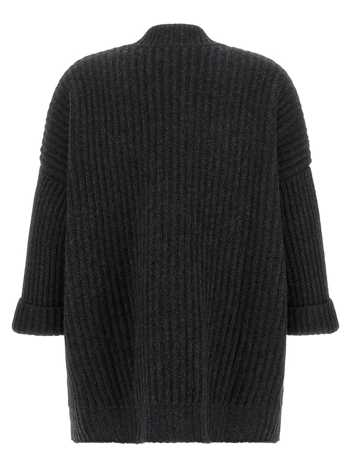 Be You Ribbed Cardigan Sweaters and Cardigans - Gray | f6a5ccb91be51b9c64bf0a8a6ed11d539249c219