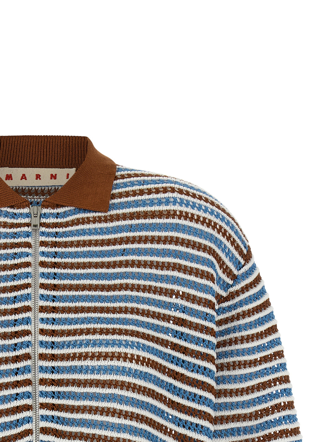 Marni Striped Crochet Cardigan Sweaters and Cardigans - Multicolor | 7f55863e9e4e758fe63384be8f2ac8669bd3ea35