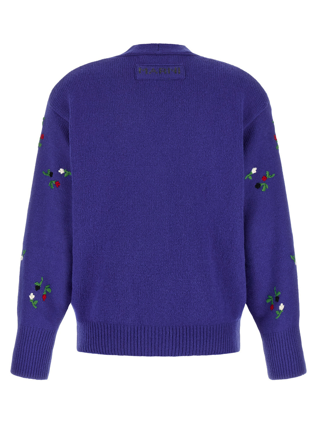 Marni Floral Embroidery Cardigan Sweaters and Cardigans - Blue | 26eb81a4a8454bc2eaefad1cbcd871f65b1e9572