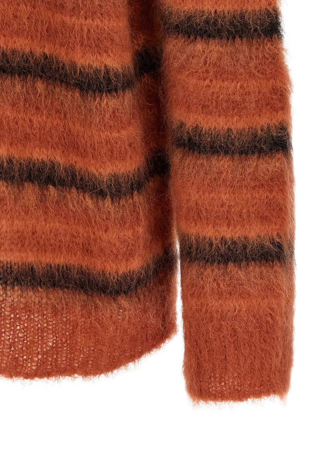 Marni Brushed Striped Cardigan Sweaters and Cardigans - Orange | 9d984473e11cbaeac3c8968f0809a906f97f4d1d