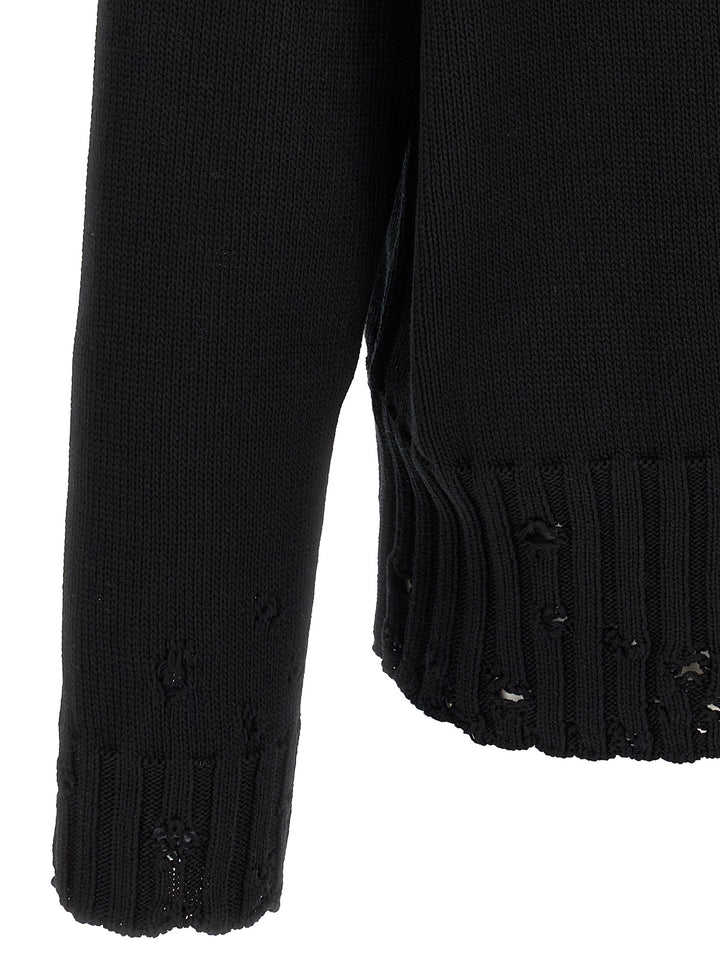 Marni Logo Embroidery Cardigan Sweaters and Cardigans - Black | a1f5e18c69875e24b5a407a59c91d828c4e93f94