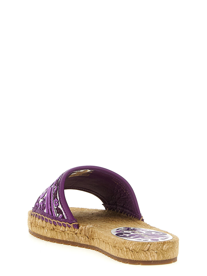 Dolce & Gabbana Embroidery Espadrilles Sandals - Purple | 4d2aedd91bc2928c88801a16ac8c791a6e12e229