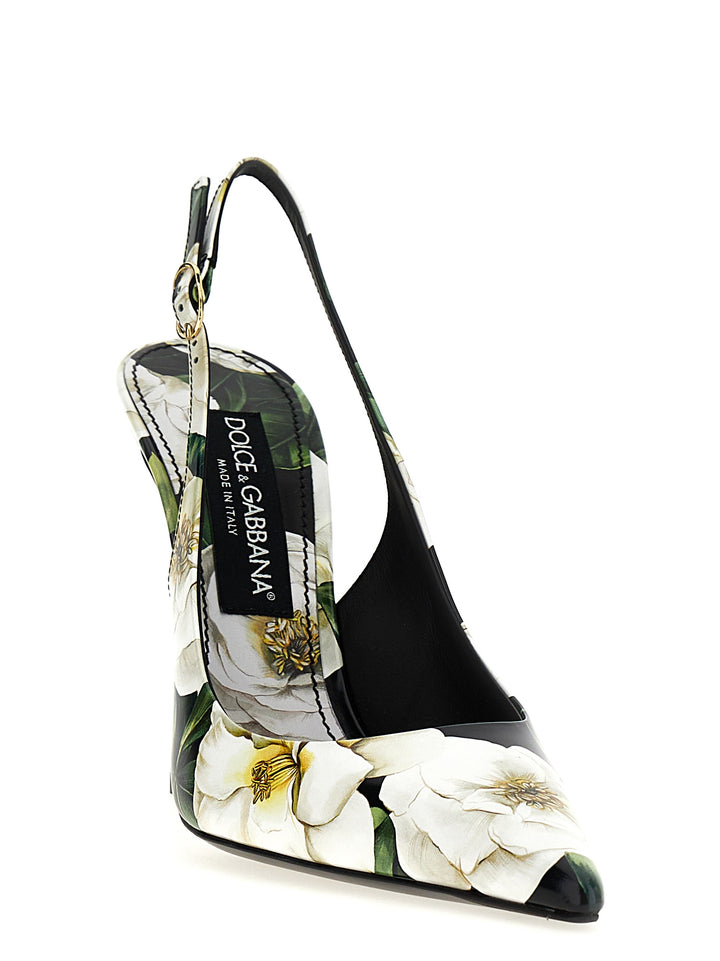 Dolce & Gabbana Floral Slingback Pumps - Multicolor | 9d5f54a40ee2c3a584a98c11ad5859a5172de110