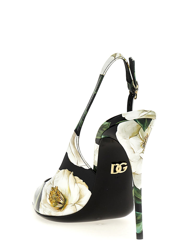 Dolce & Gabbana Floral Slingback Pumps - Multicolor | cbc5b24c93e59f955792e8054731ed0215db5fa6