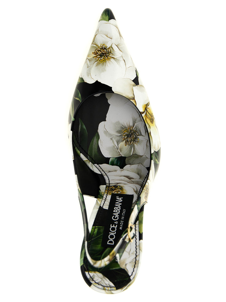 Dolce & Gabbana Floral Slingback Pumps - Multicolor | 9e085ff171df87a271bbf7edaa76709eb6e440c8