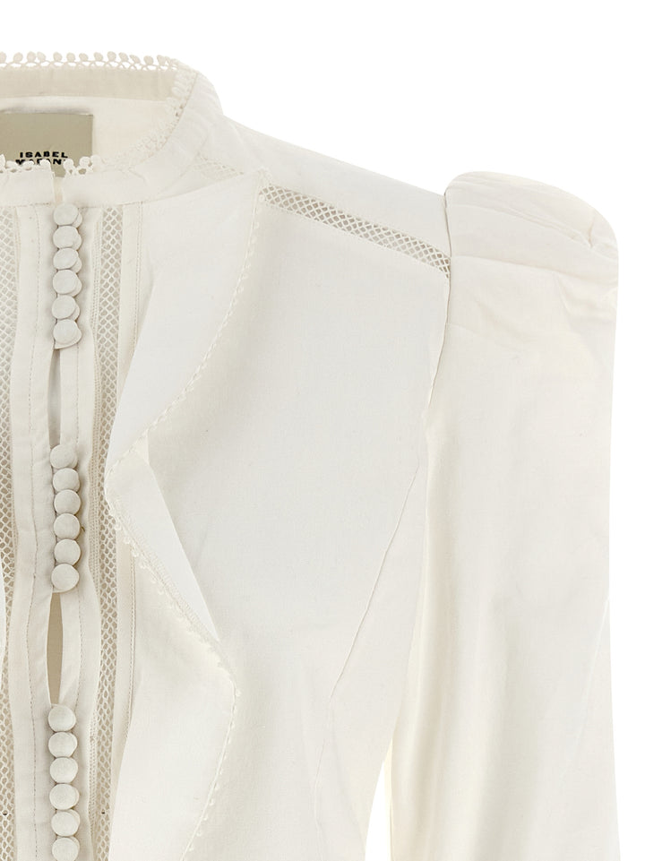 Isabel Marant Calina Shirt and Blouse - White | a46a5cdd8fb7722eb3e28a2134faf36face07c8e