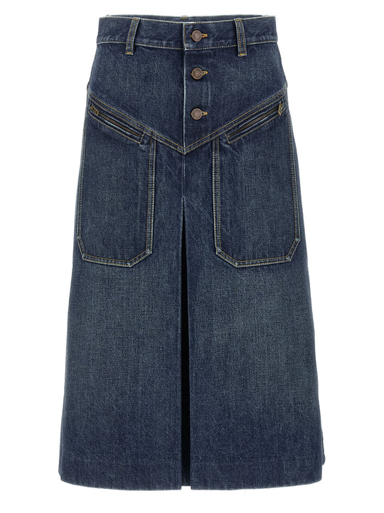 Denim Skirt Skirts Blue