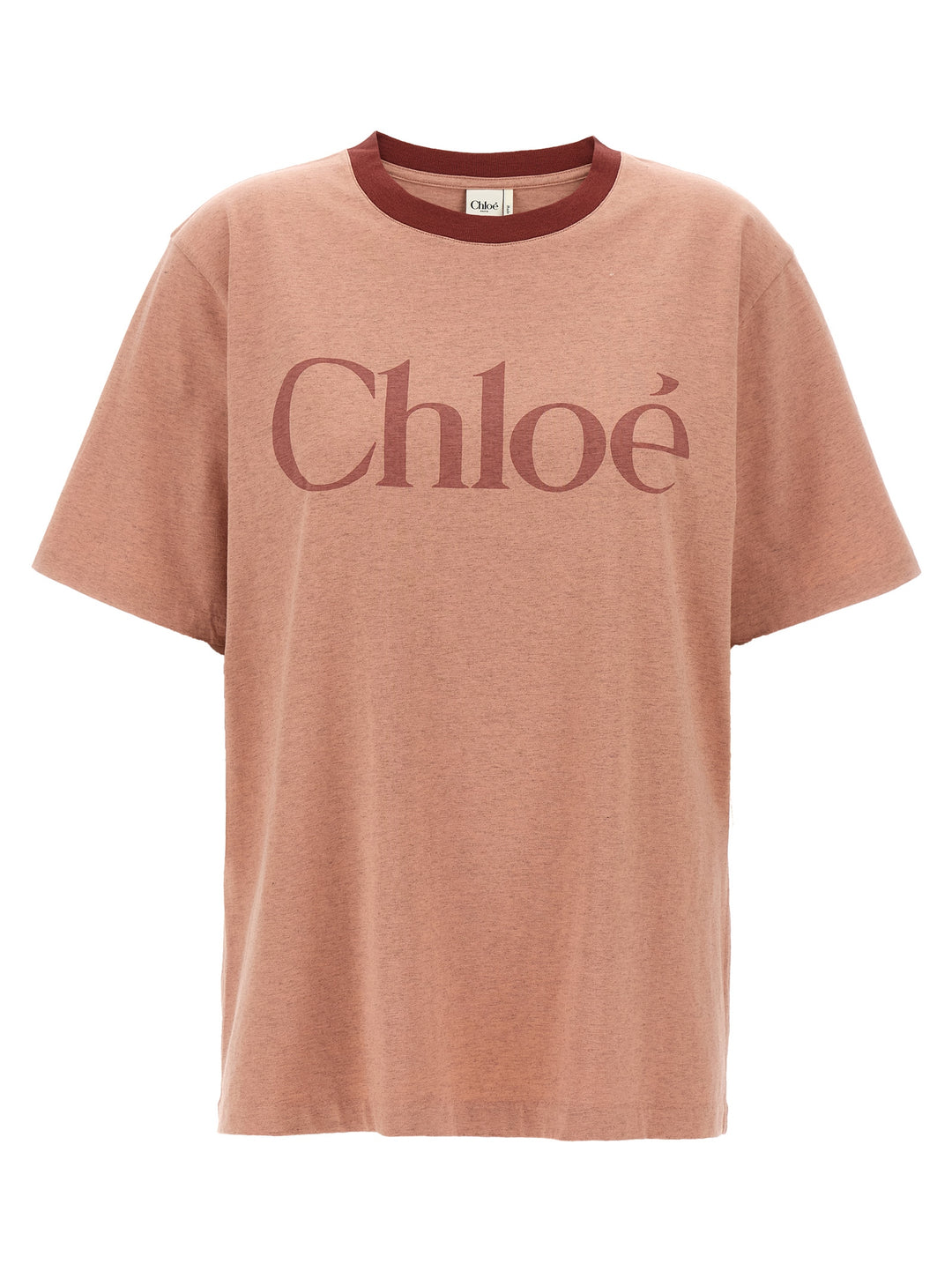 Chloé Logo Print T-shirt - Pink | 09c65f2e7122778f37d42254af0497116a9fca98