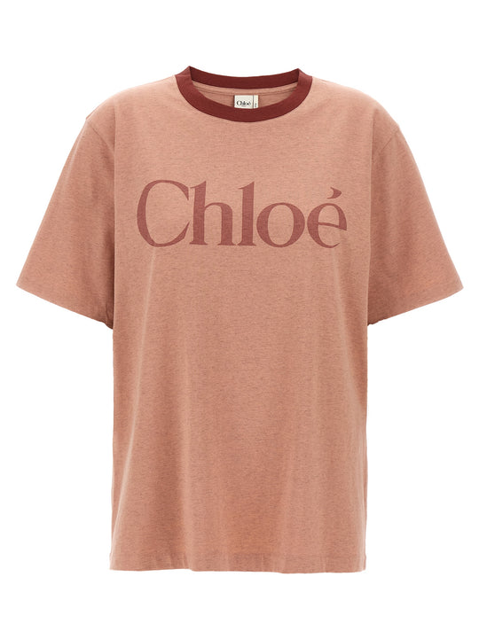 Logo Print T-Shirt Pink