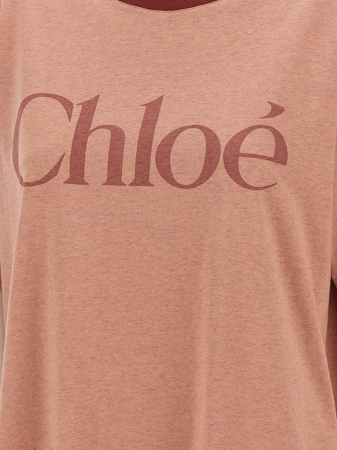 Chloé Logo Print T-shirt - Pink | 4a38c644ba1297f55781e0ef562fad62346605a5