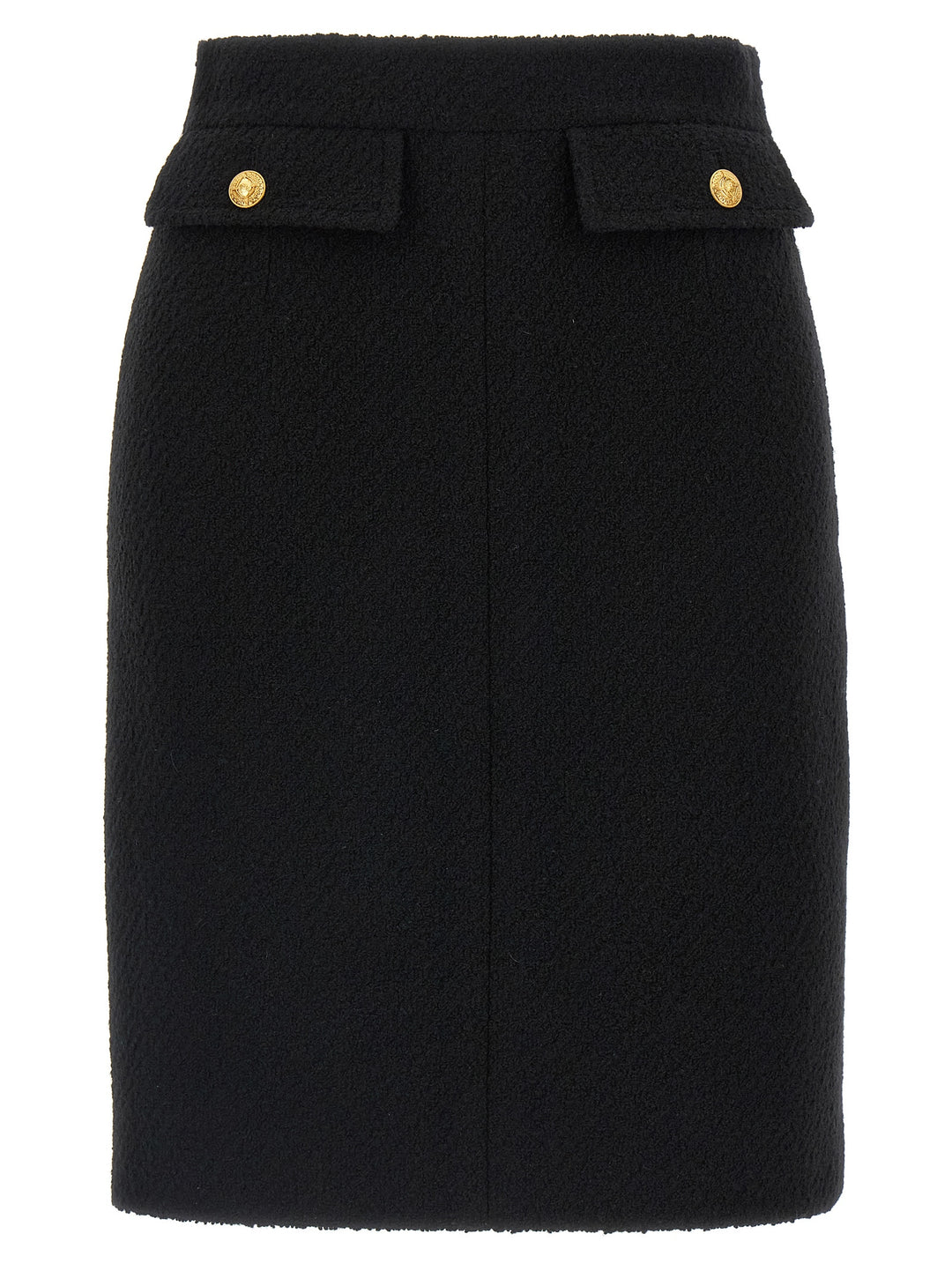 Chloé Bouclé Wool Skirt Skirts - Black | bdfd85e35af5f365b13e6a204394ebb05a87f680