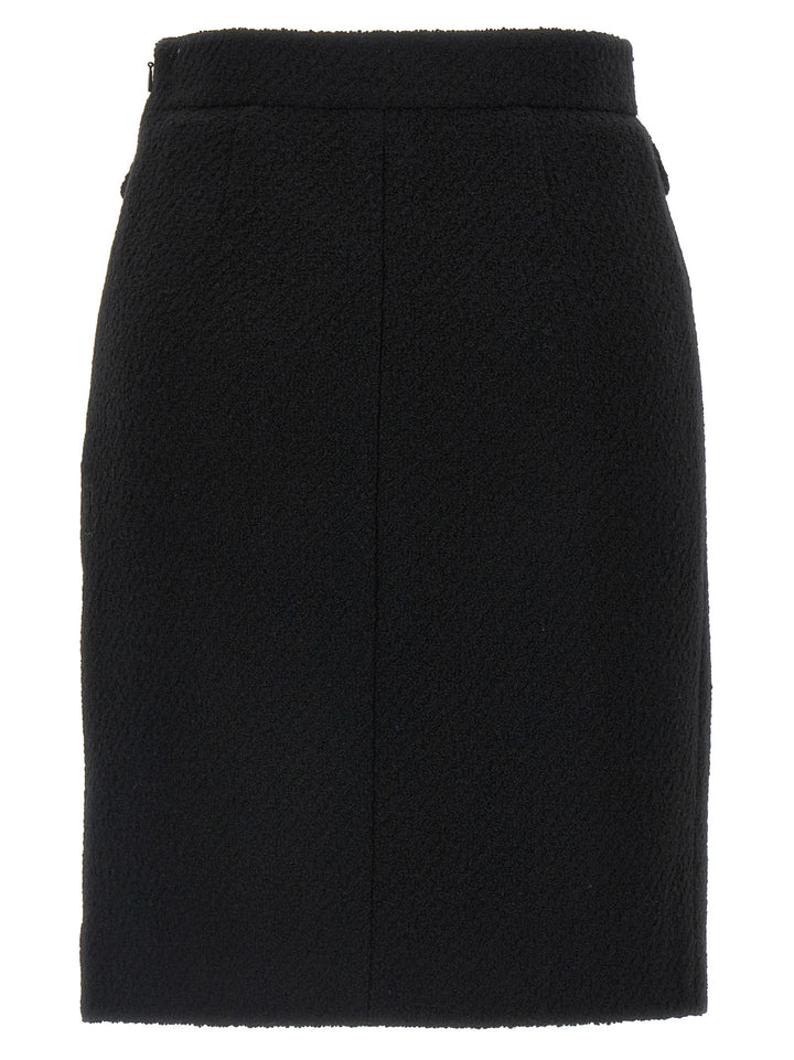 Chloé Bouclé Wool Skirt Skirts - Black | 376f44a5f4fe247d04470caebfa1fa14f55946e6