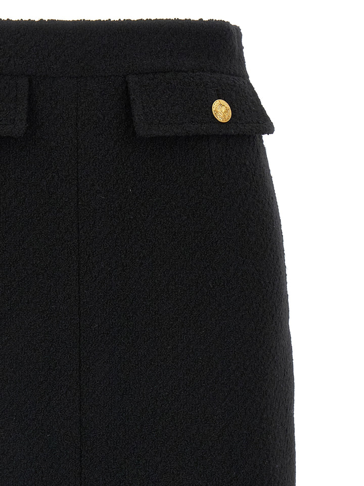 Chloé Bouclé Wool Skirt Skirts - Black | b838e18b267786c2405642b3eaa47c2e62d56903