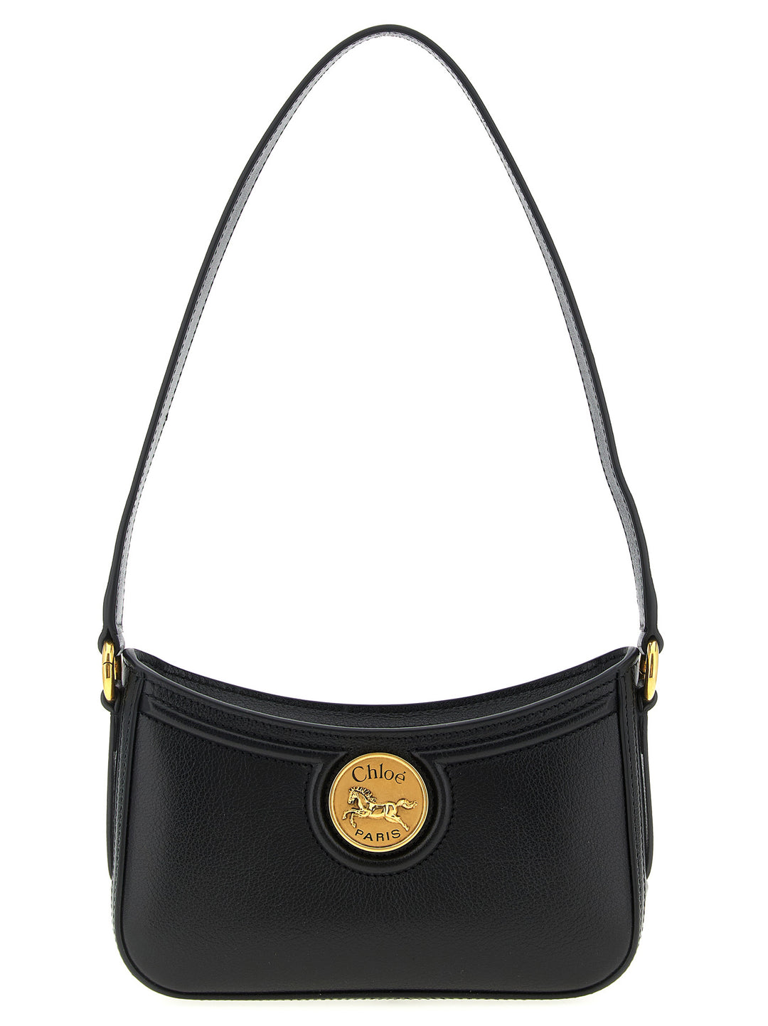 Chloé Horse Medal Shoulder Bags - Black | 05dcd312c6f413d78521cdda41234d1f06c1fb23