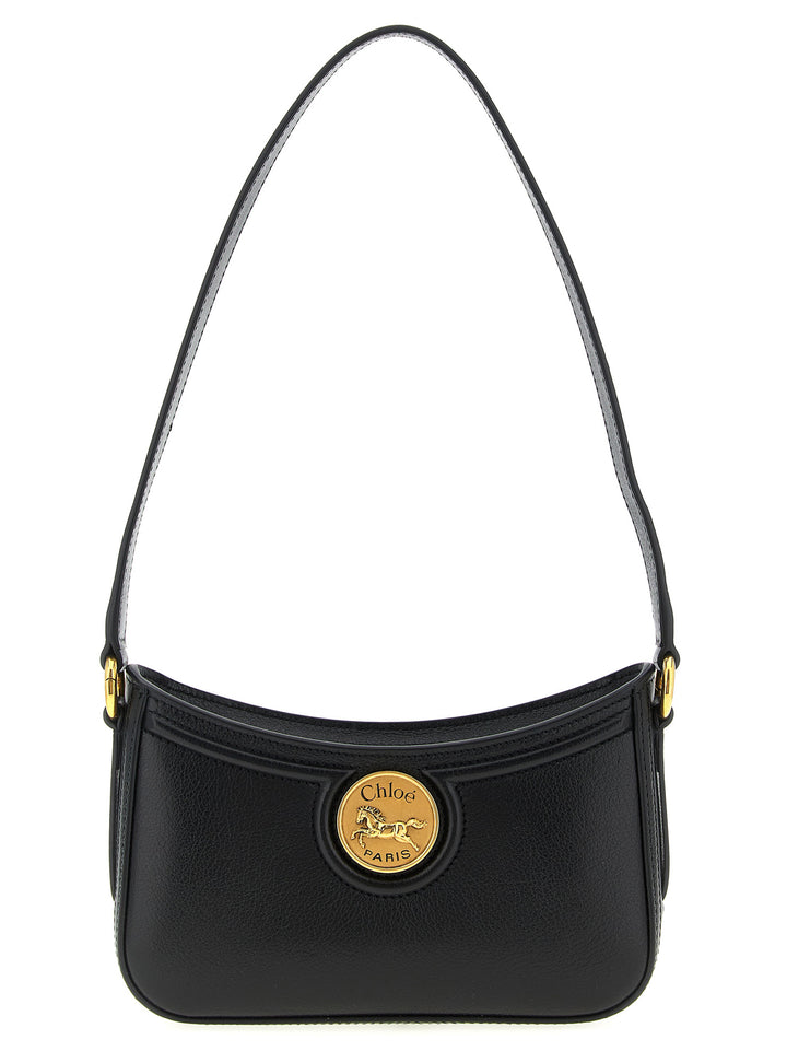 Chloé Horse Medal Shoulder Bags - Black | 05dcd312c6f413d78521cdda41234d1f06c1fb23