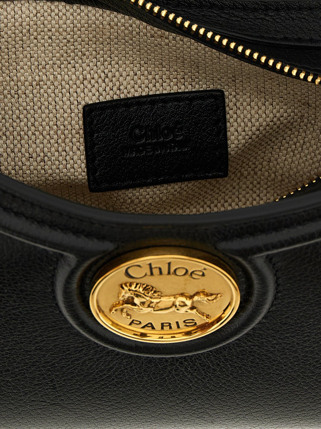 Chloé Horse Medal Shoulder Bags - Black | b273eb0d1fc2f20040b9e5524fa0426563451710