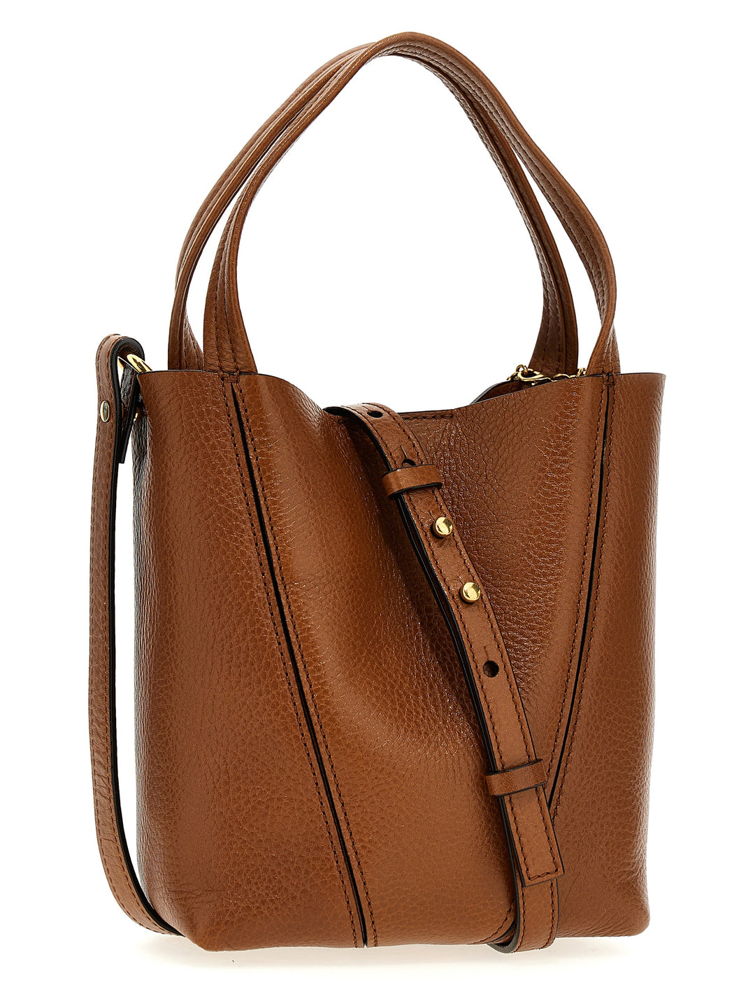 Chloé Chloé Spin Hand Bags - Brown | 45f28a3281239f04f25f145aa298f79aea812893