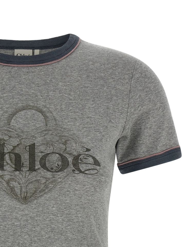 Chloé  T-shirt - Gray | a98183c47db8139431e9f535e4b474cc566eb9f0