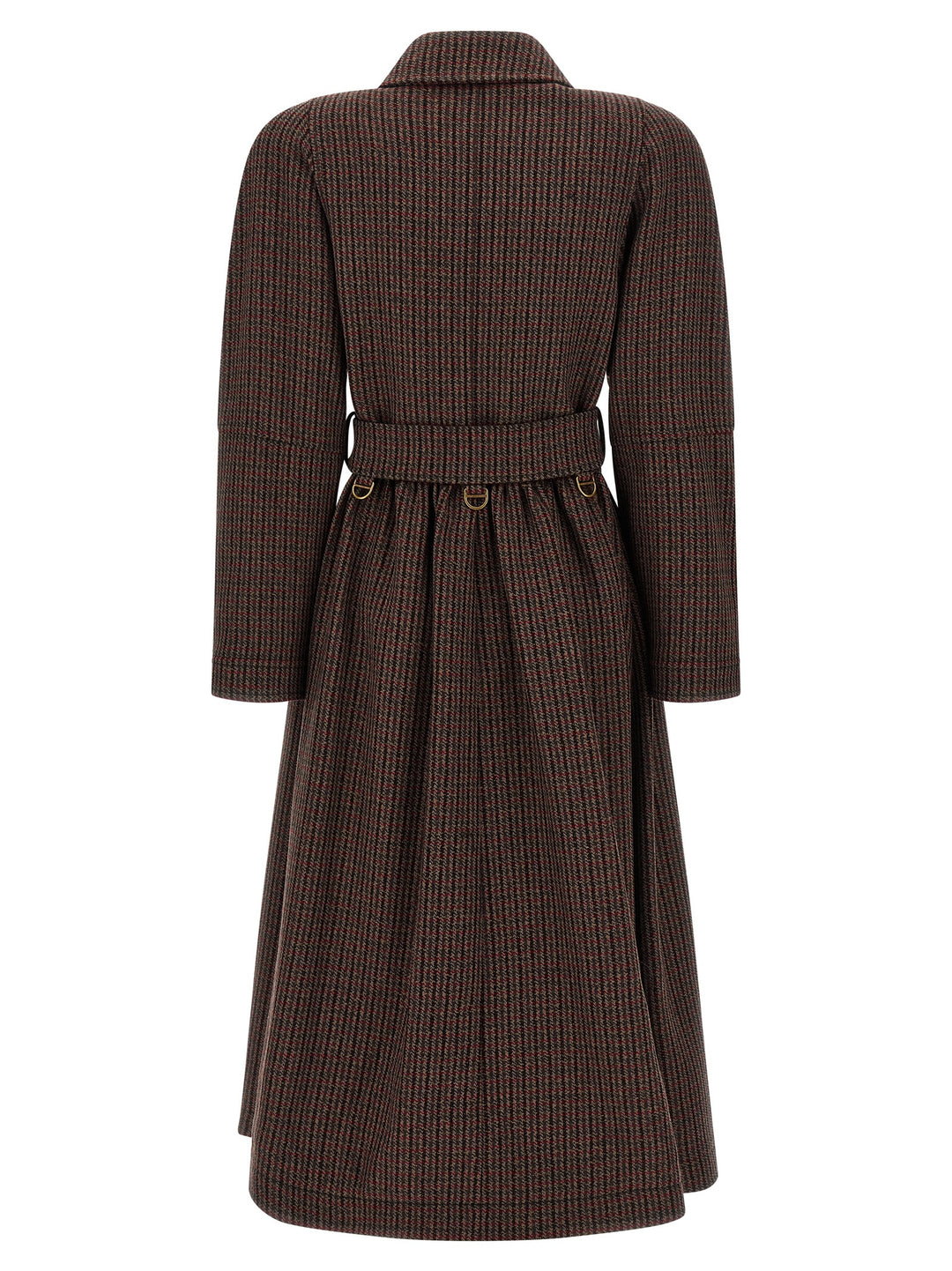 Chloé Double-Breasted Coat Coats and Trench Coats - Brown | 168aa0c3622b07fe0c5f067d3fa10be29280664f