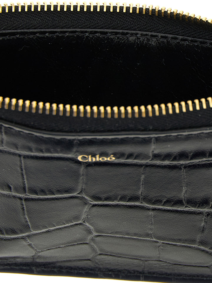 Chloé Alphabet Wallets and Card Holders - Black | 69e58799ddb270998030c8bdabf8b906a4d211d7
