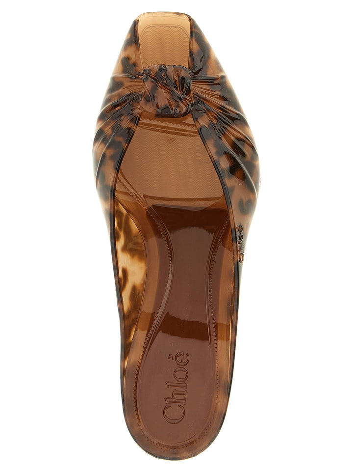 Chloé Sabot Jelly Pumps - Brown | fa04a02c2352a7ea8a406e9d1e0e72725f4cbb1e