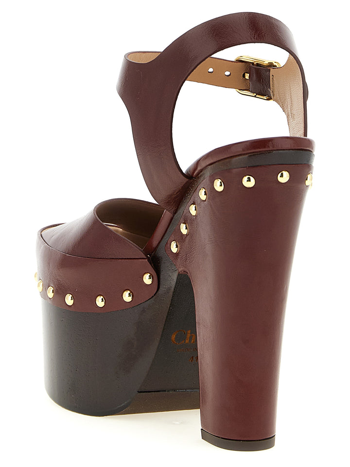 Chloé Meret Sandals - Bordeaux | 101f8024da580864c71f480095e30a9d189ebcdf