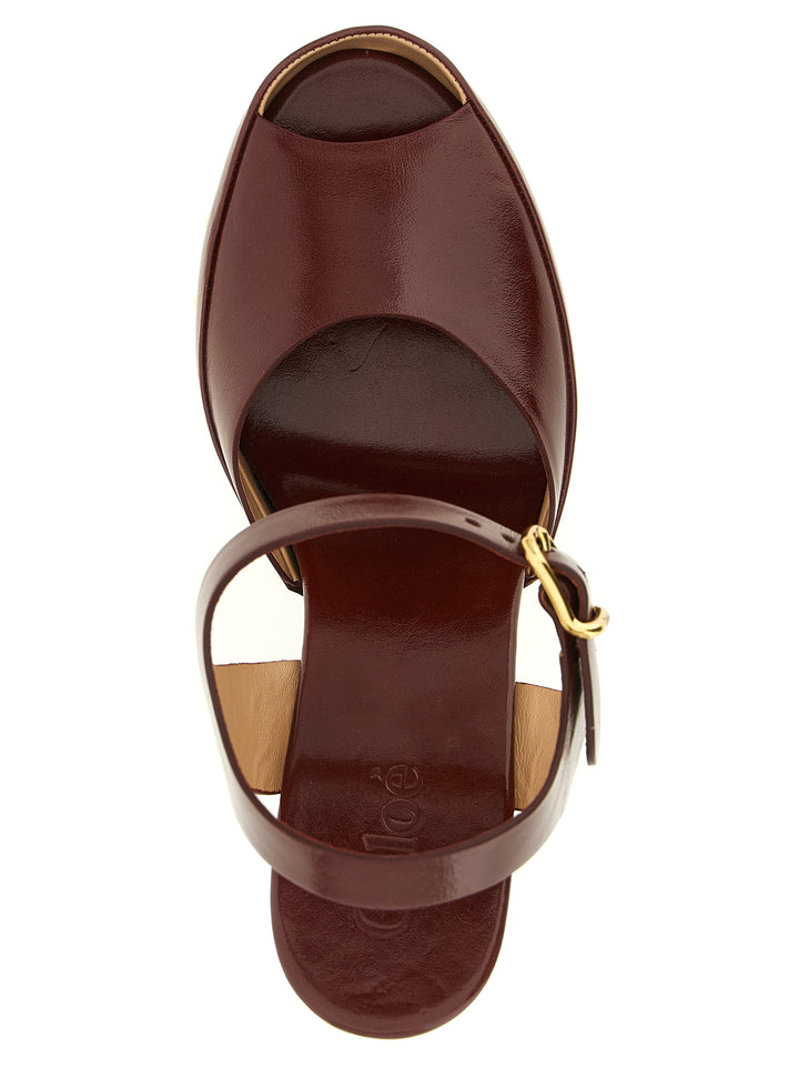 Chloé Meret Sandals - Bordeaux | 776c3f90cd72e16ce532ff316cd26b6a8e0a72bb
