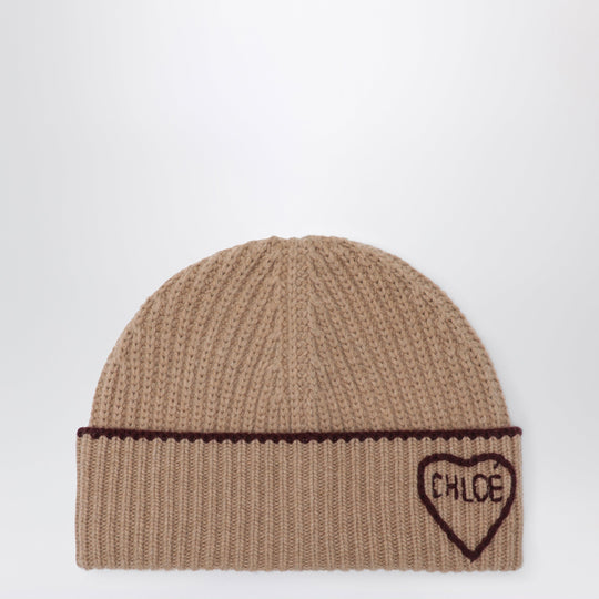 Encoeur Wool And Cashmere Beanie In Bleached Brown