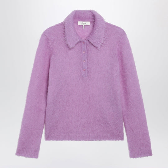 Lavender Alpaca-Blend Cardigan