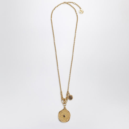 Gold Zodiac Pendant Necklace
