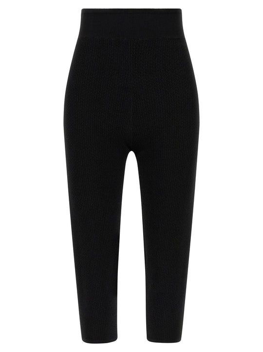 Knitted Leggings Black