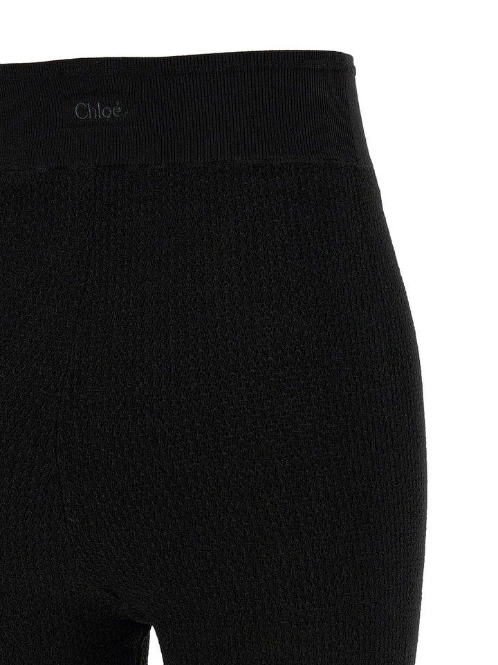 Chloé Knitted Leggings - Black | cda9039581b643b13ca94506586d79ea32dd3197