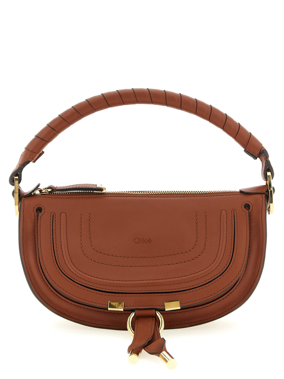 Chloé Marcie Shoulder Bags - Brown | a55a9c7ab61fbfce4e5b52496e0189c3f148ea94