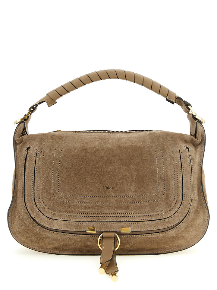Chloé Marcie Shoulder Bags - Beige | 12cda0134d5136108c9300a5e3d5076458cb3bfb