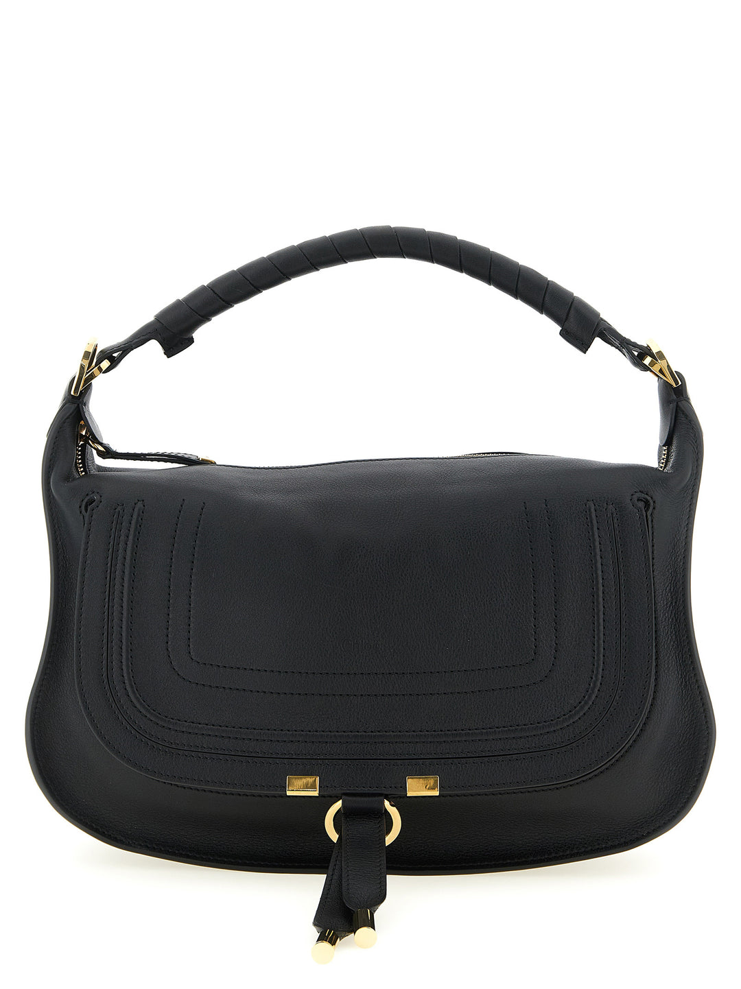 Chloé Marcie Shoulder Bags - Black | 1d3bda4654128951e1e62a59bdeab45e6bb50bcb
