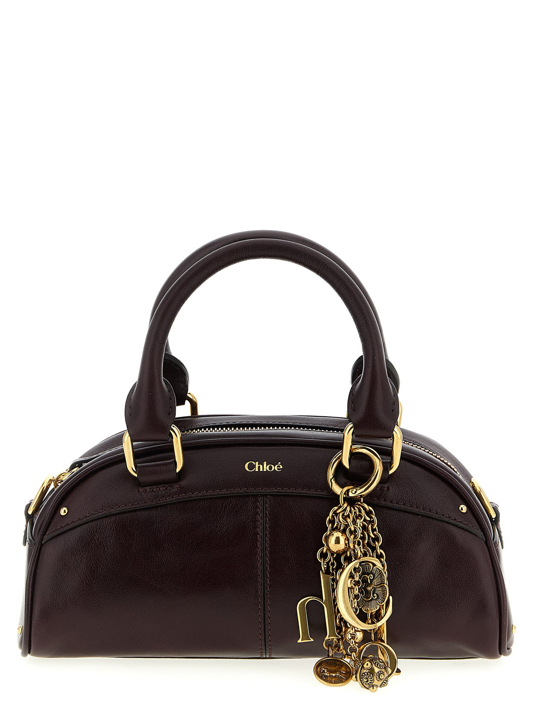 Chloé Bowling Piccola Hand Bags - Bordeaux | 7ea5e6f35ac731bd3dd63a25d619a45a8991b3a8