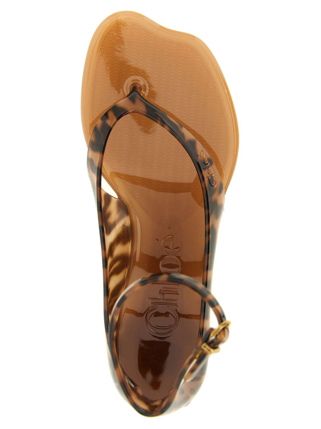 Chloé Chloé Jelly Sandals - Brown | f489654556ecc9b3fe31086d791fe4df207e12aa